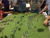 Recruits _20150911_012 Battle of Waterloo, Fench attacking from the left toward the Anglo-Allied positions on the right.